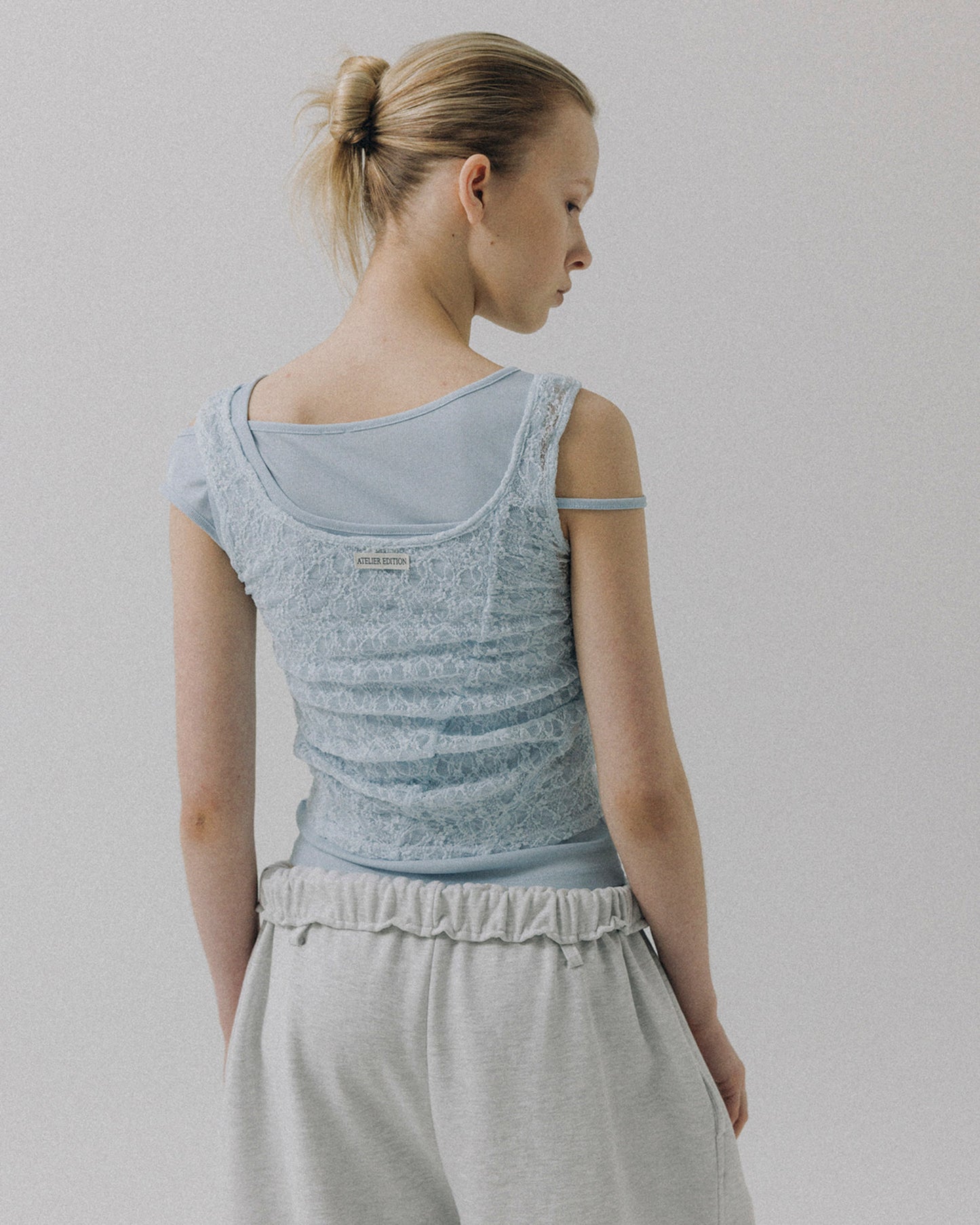 Atelier Edition | Layered Blouse in Light-Blue AEROCool
