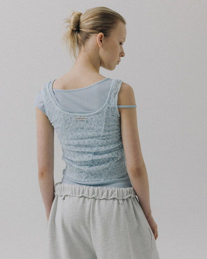 Atelier Edition | Layered Blouse in Light-Blue AEROCool