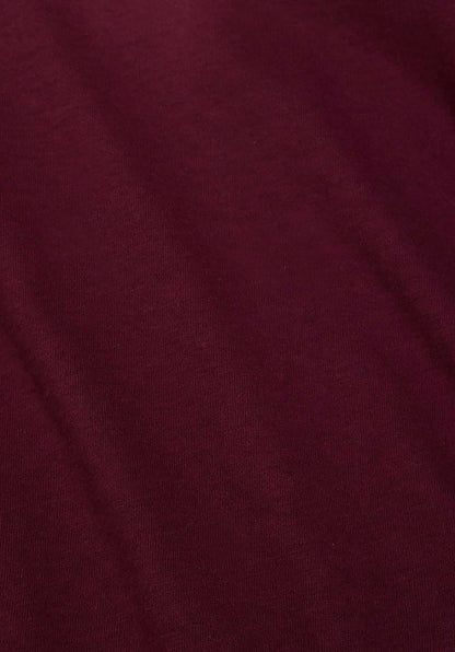 Majestic | Long-Sleeve Cotton-Cashmere Tee in Plum
