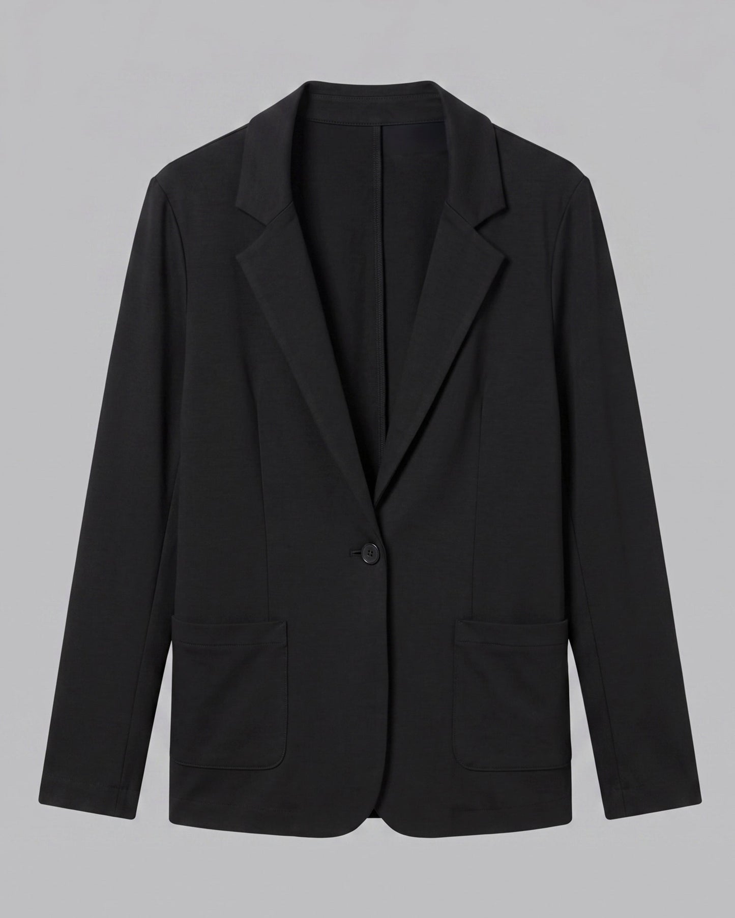 Majestic | Single-Breasted Fluid Jacket in Noir