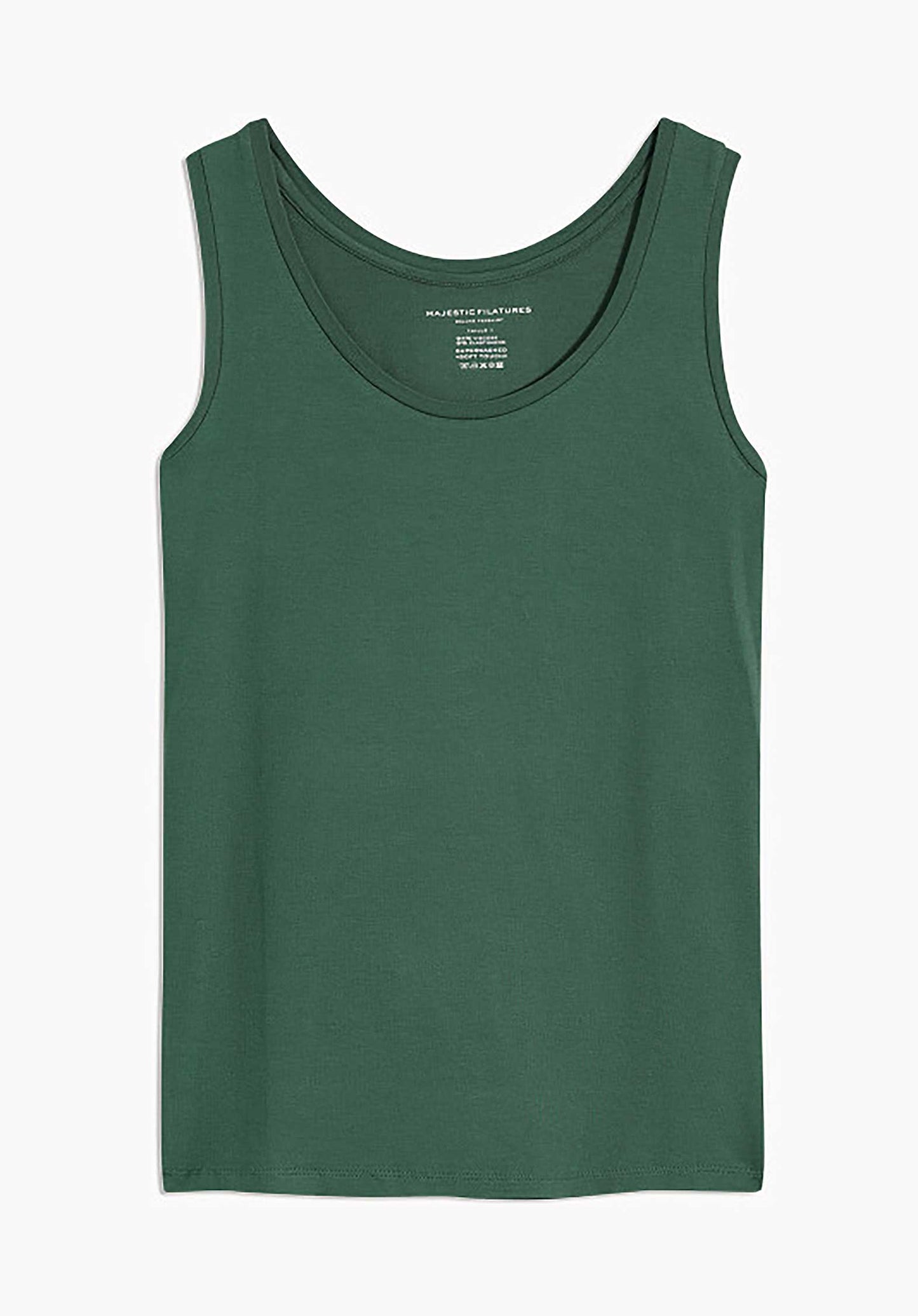 Majestic | Tank - Sculpted Viscose Essential Malachite
