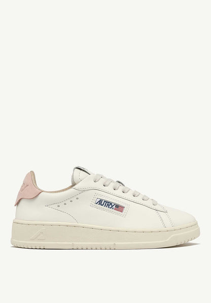 Autry | Medalist Low LL Sneaker - Suede & Leather White-Pink