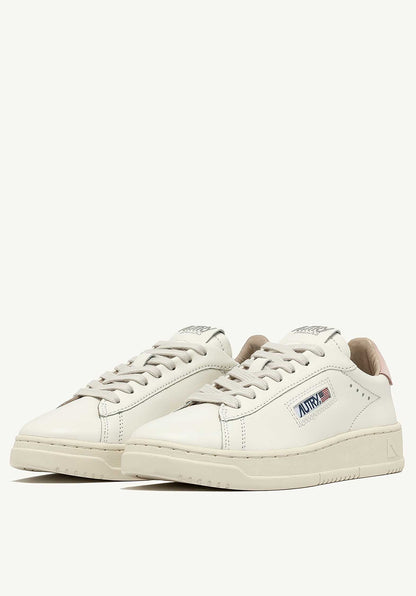 Autry | Medalist Low LL Sneaker - Suede & Leather White-Pink