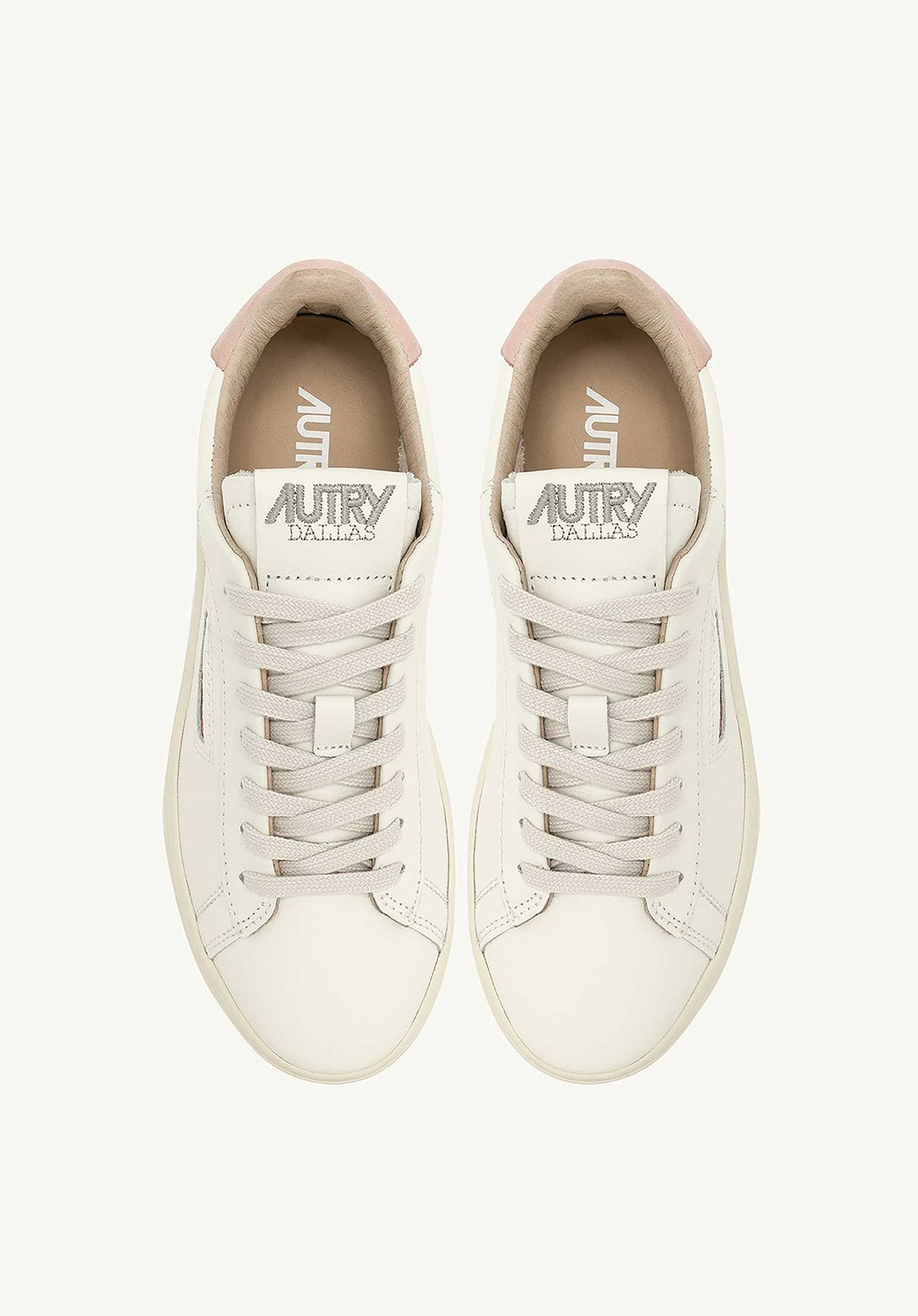 Autry | Medalist Low LL Sneaker - Suede & Leather White-Pink