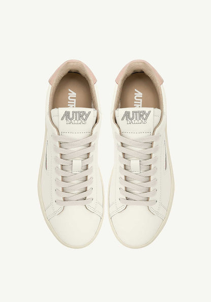 Autry | Medalist Low LL Sneaker - Suede & Leather White-Pink