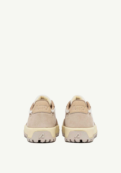 Autry | Wildpace Low Sneaker - Mesh & Suede White-Sand