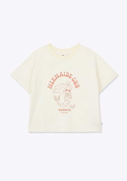 Tshirt Wt11 Mermaids Club Fe Ecru-12