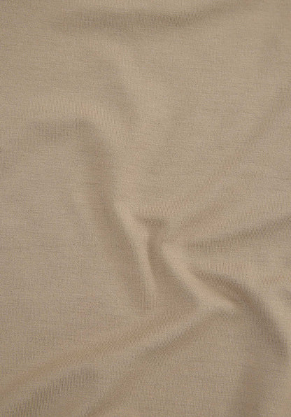 Majestic | Fitted Cotton-Cashmere Long Sleeve Tee - Grege